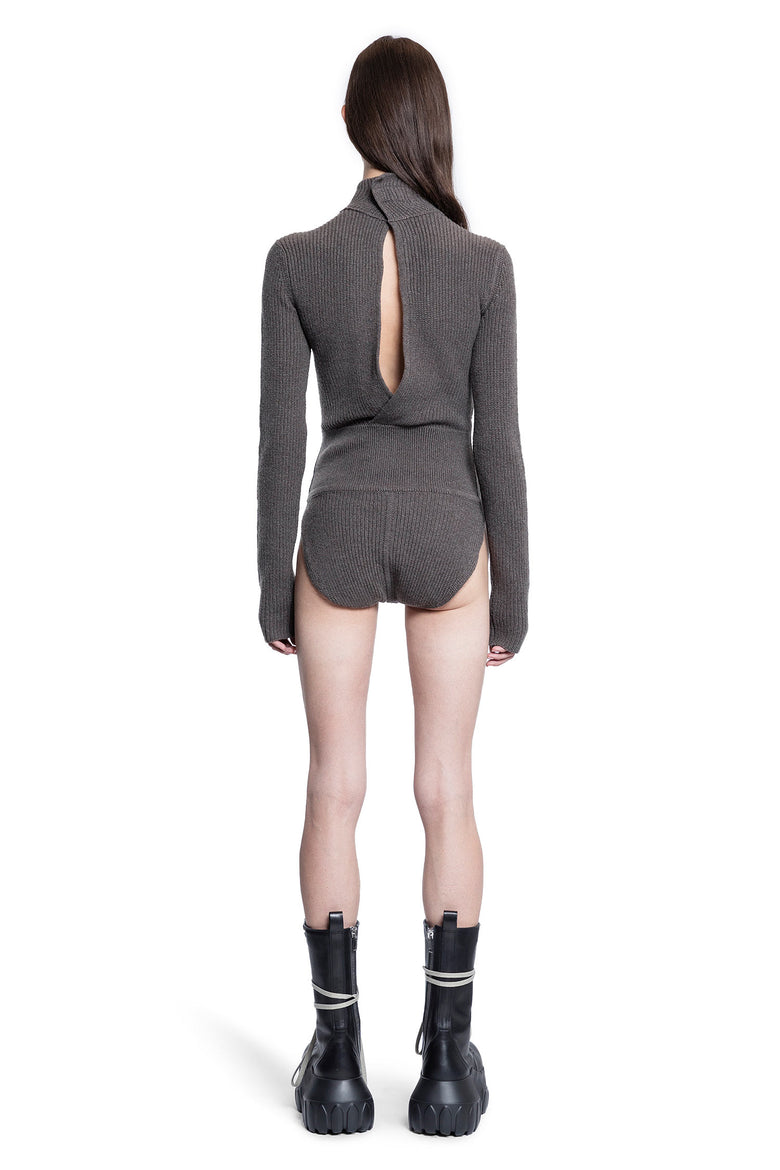 RICK OWENS WOMAN GREY BODYSUITS