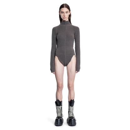 RICK OWENS WOMAN GREY BODYSUITS