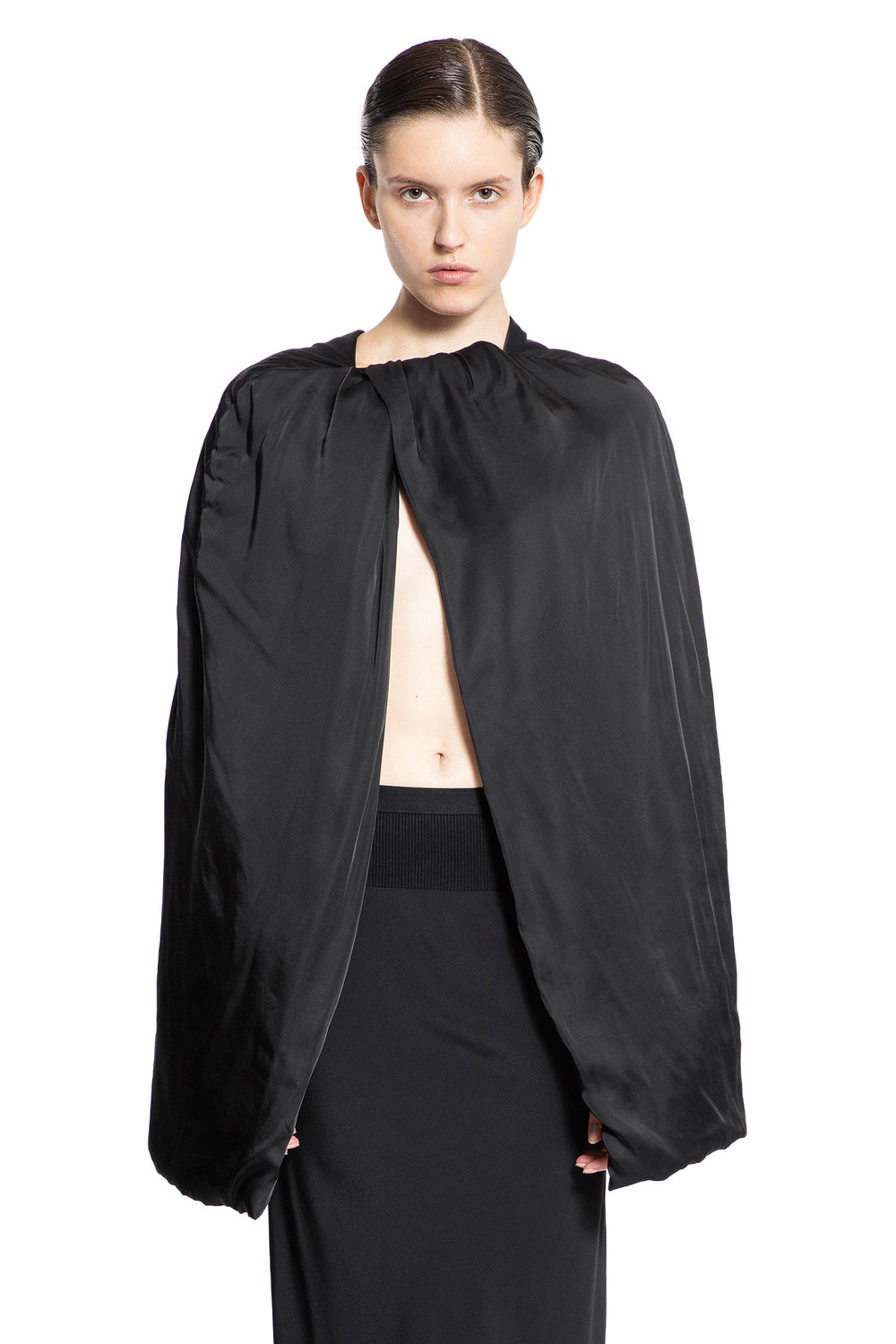 RICK OWENS WOMAN BLACK COATS