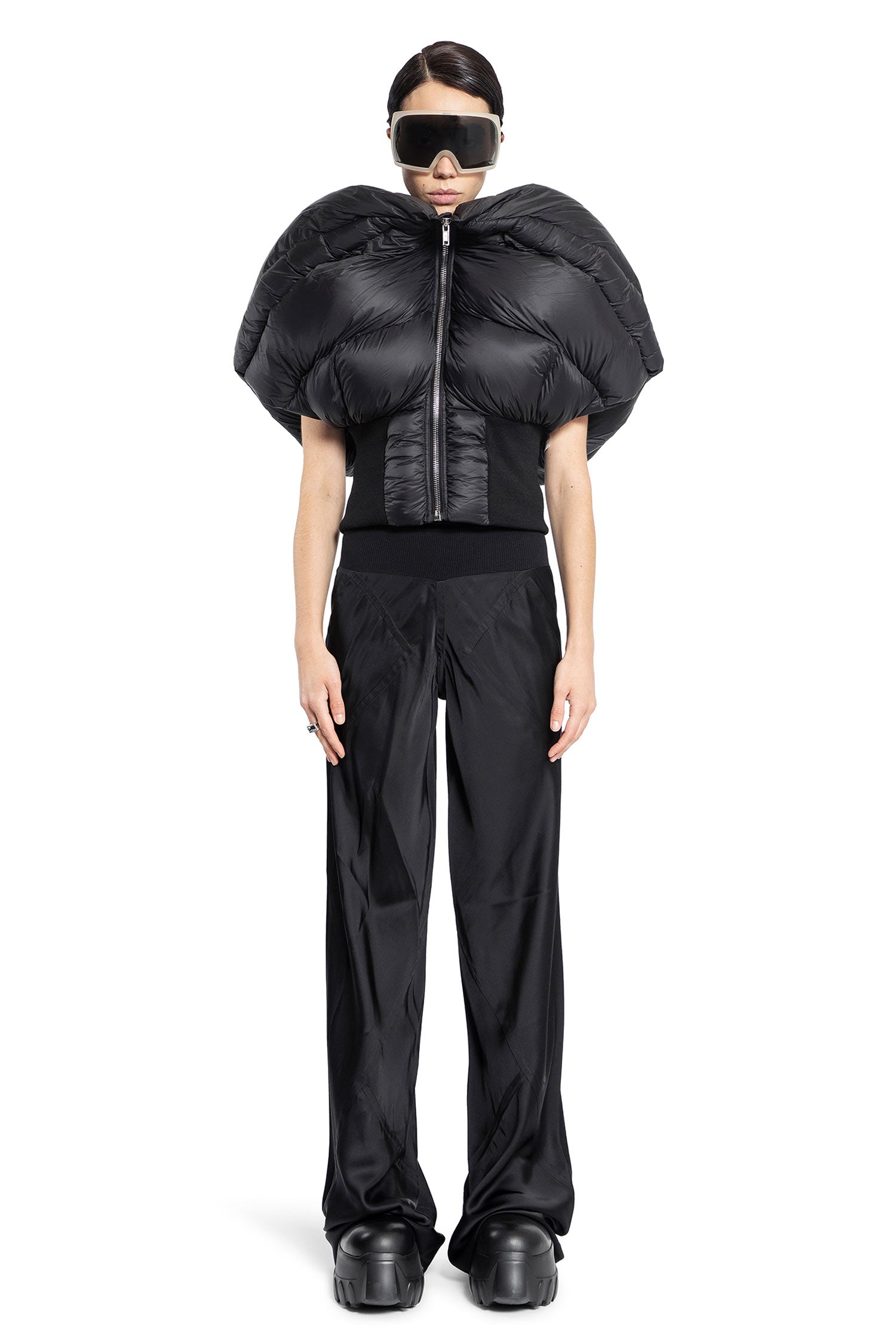 RICK OWENS WOMAN BLACK VESTS