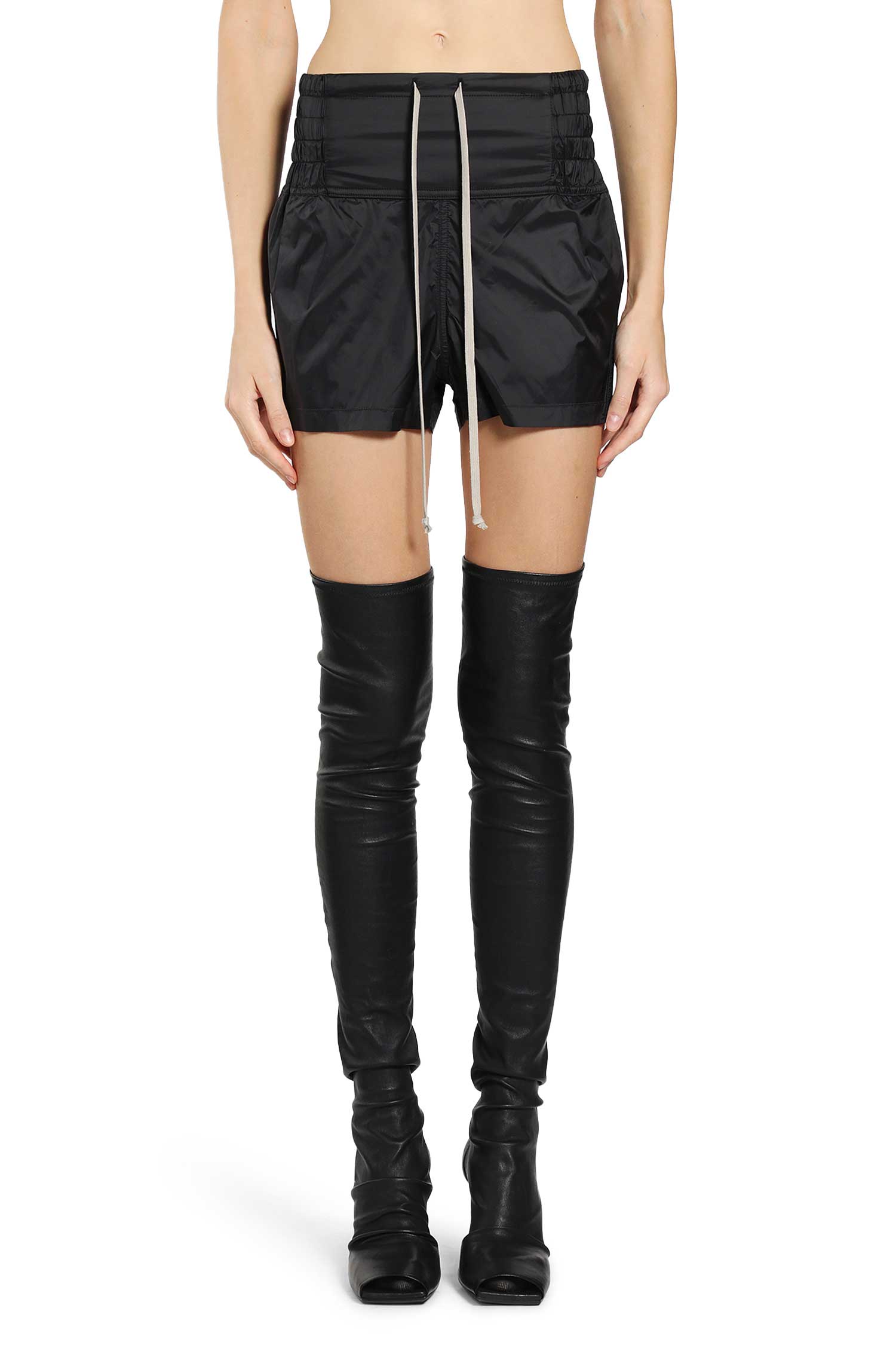 RICK OWENS WOMAN BLACK SHORTS