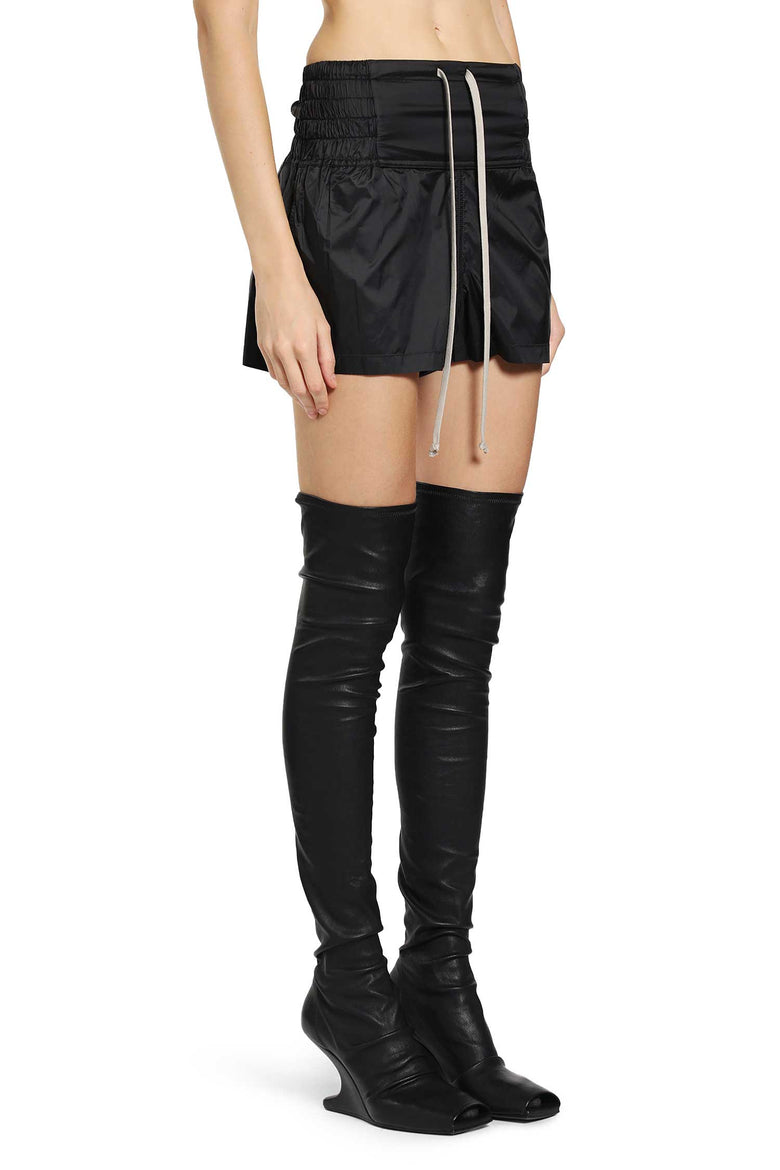 RICK OWENS WOMAN BLACK SHORTS