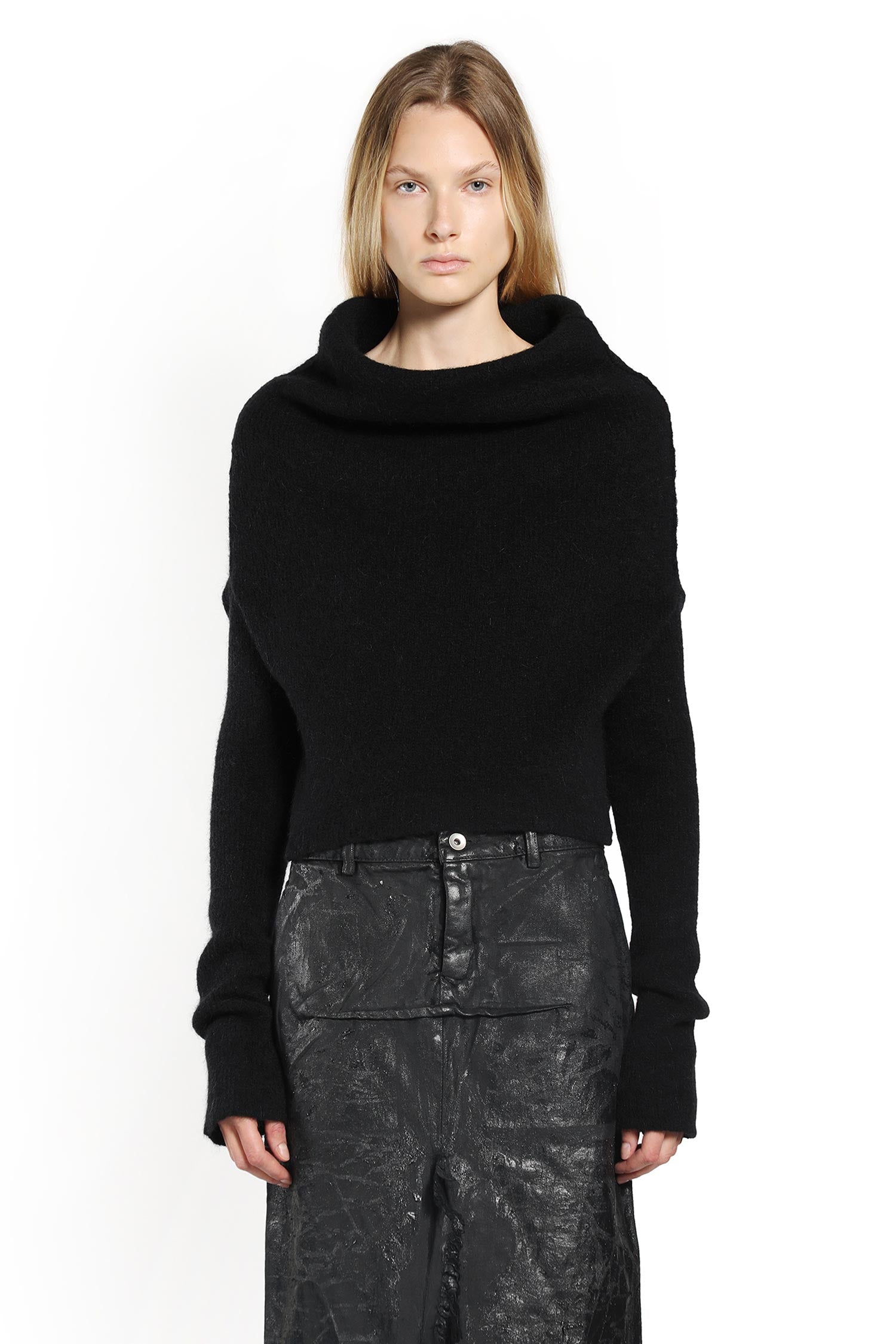 RICK OWENS WOMAN BLACK KNITWEAR