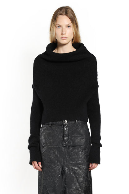 RICK OWENS WOMAN BLACK KNITWEAR