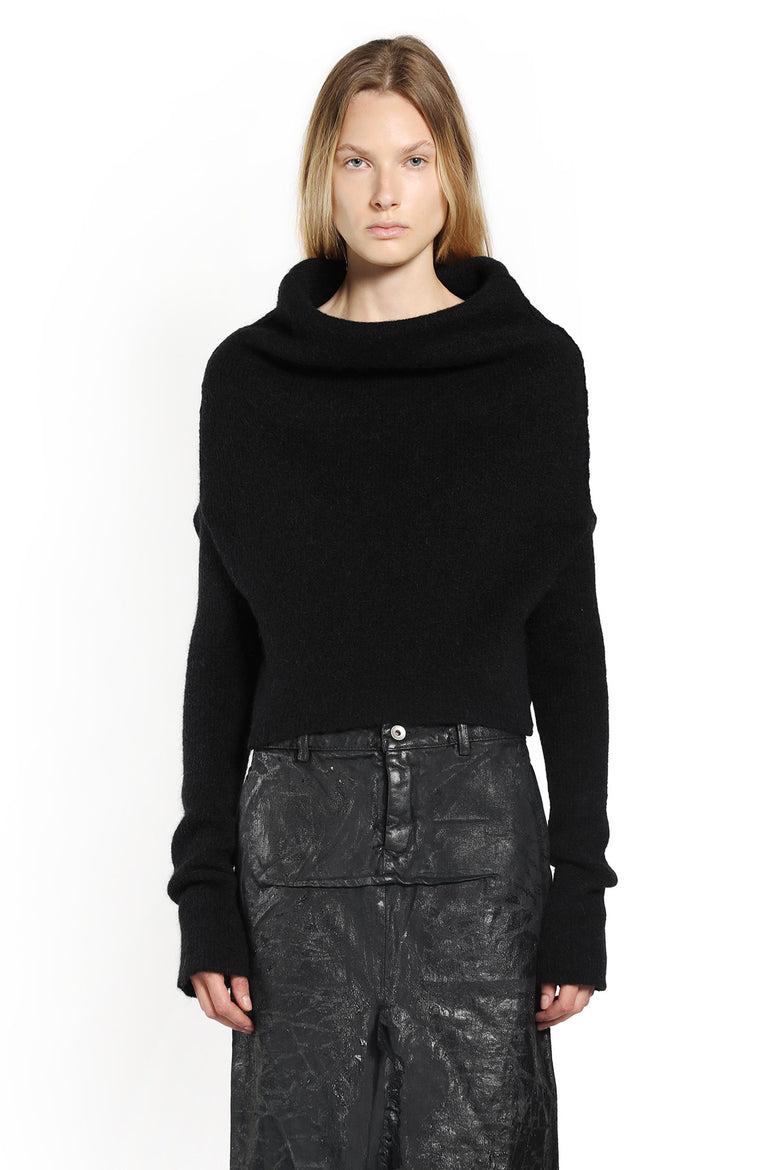 RICK OWENS WOMAN BLACK KNITWEAR