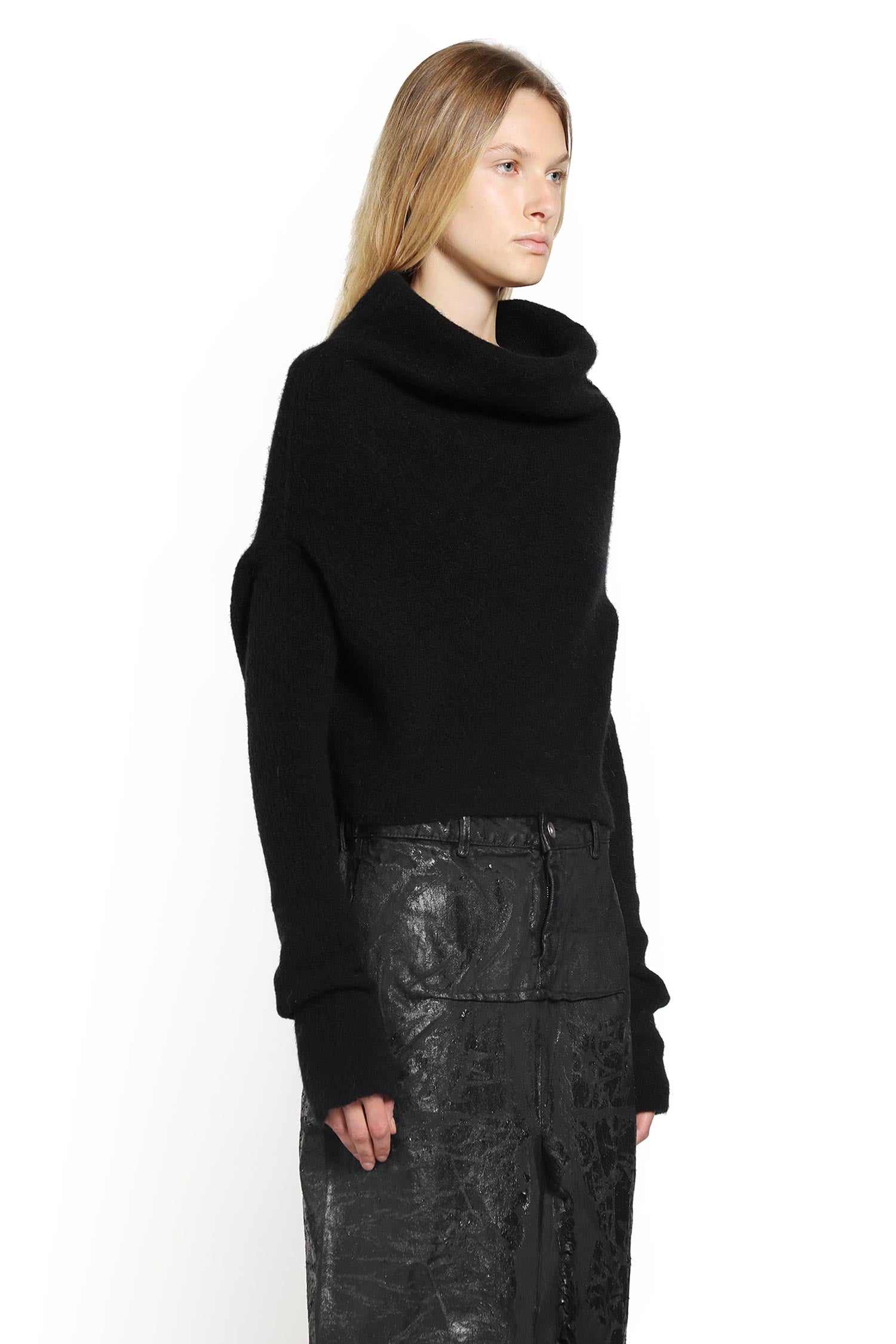 RICK OWENS WOMAN BLACK KNITWEAR