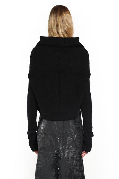 RICK OWENS WOMAN BLACK KNITWEAR