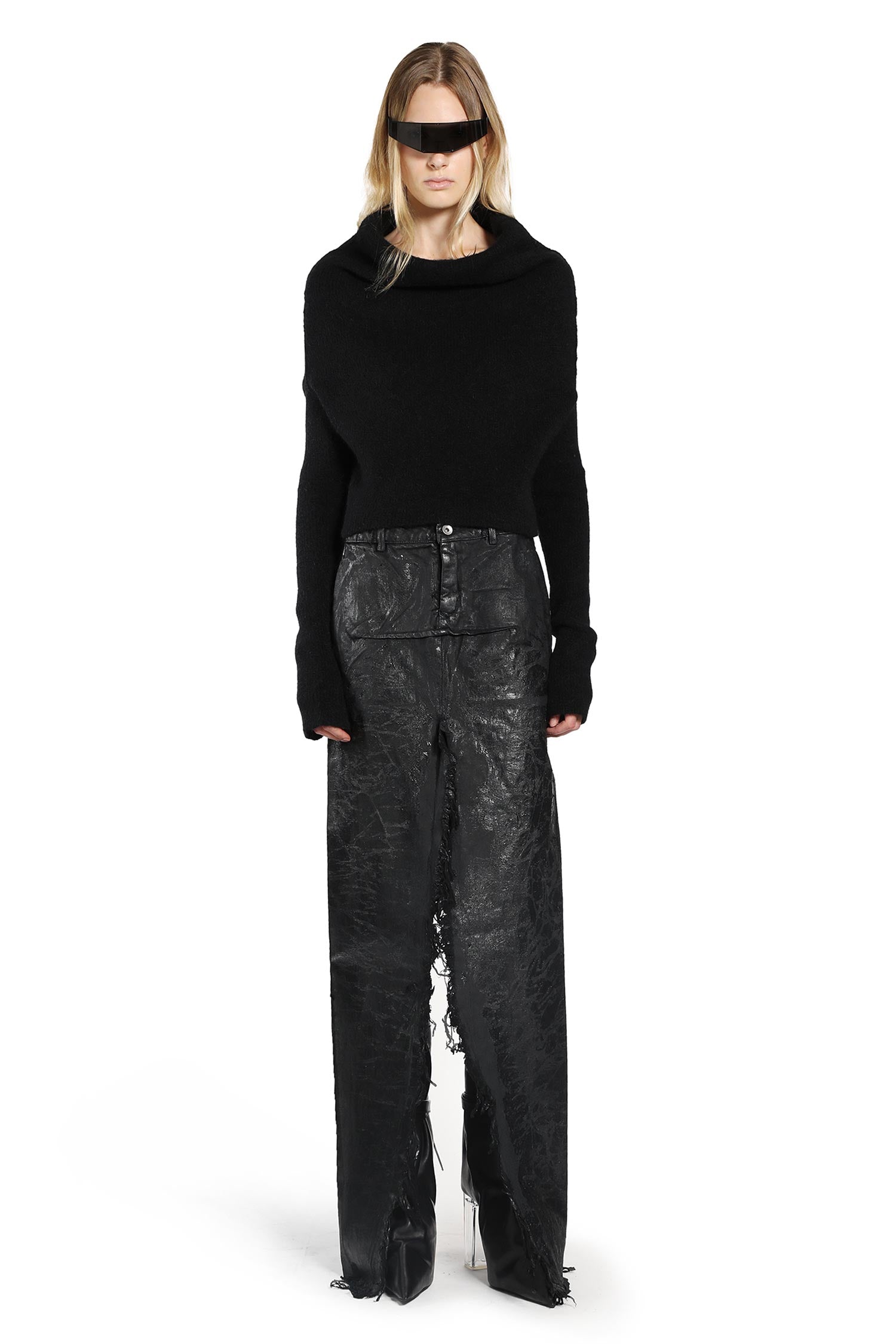 RICK OWENS WOMAN BLACK KNITWEAR