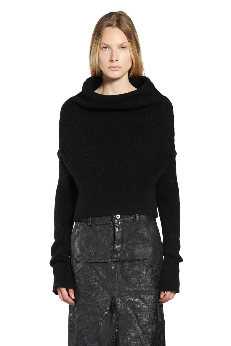 RICK OWENS WOMAN BLACK KNITWEAR