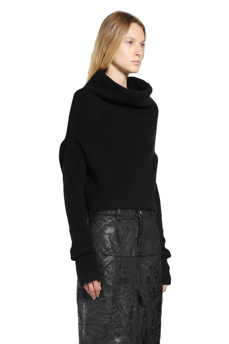 RICK OWENS WOMAN BLACK KNITWEAR