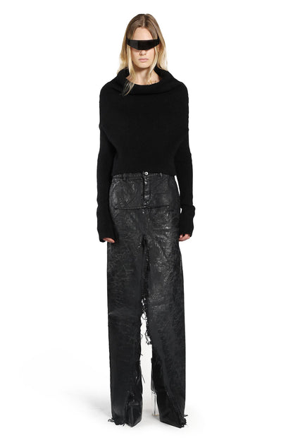 RICK OWENS WOMAN BLACK KNITWEAR