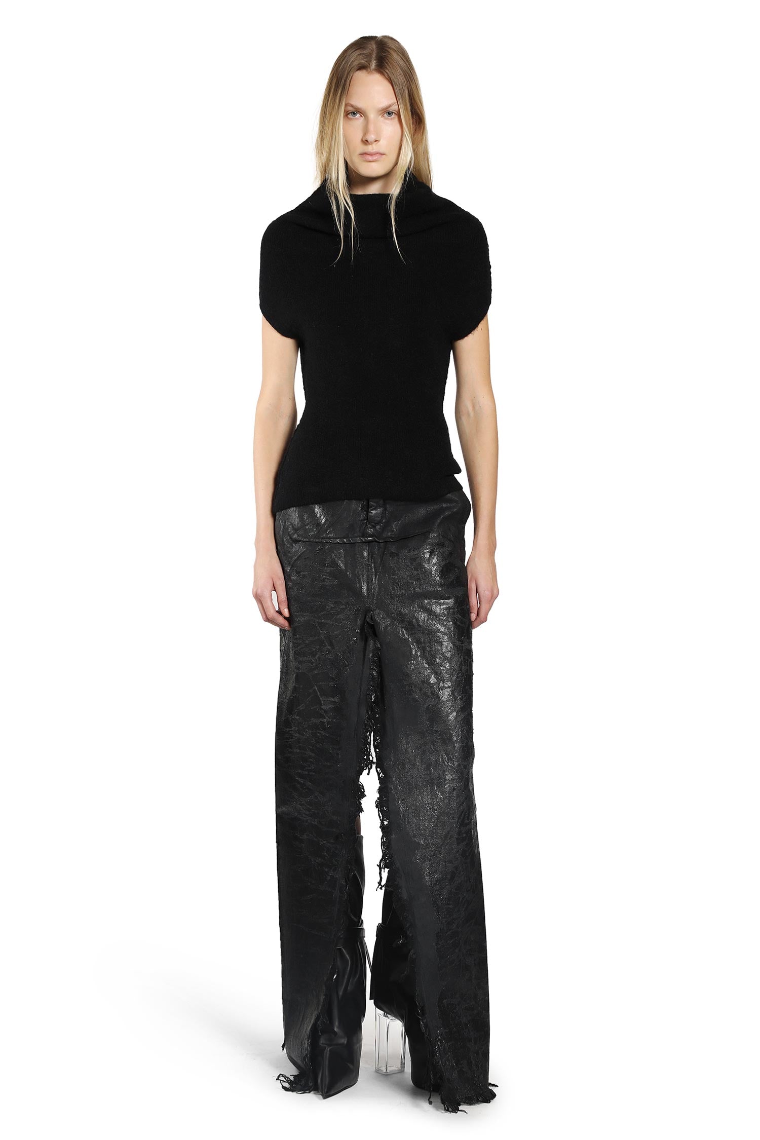 RICK OWENS WOMAN BLACK KNITWEAR