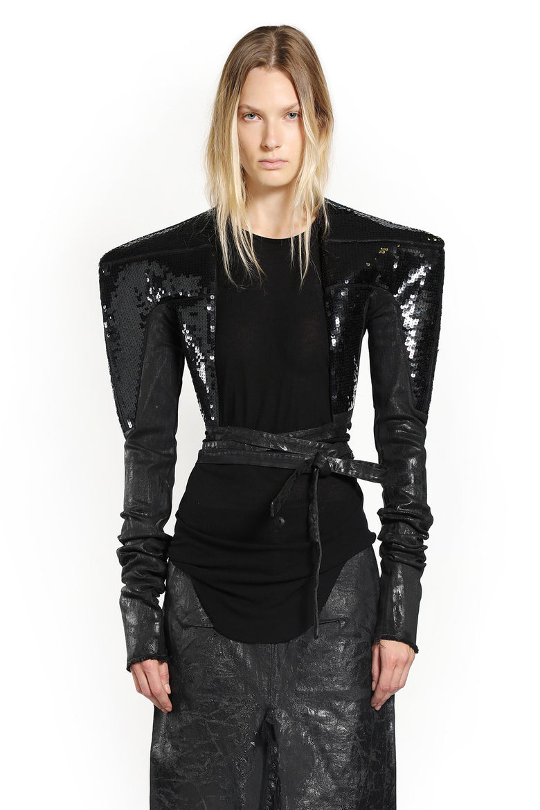 RICK OWENS WOMAN BLACK JACKETS