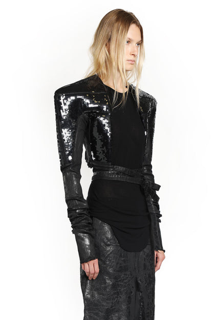 RICK OWENS WOMAN BLACK JACKETS