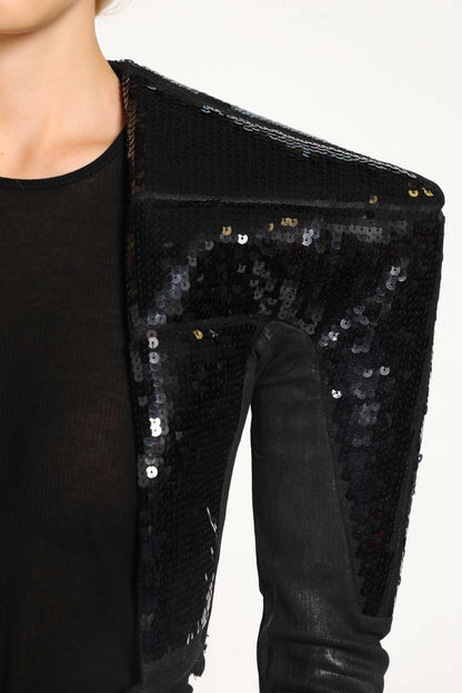 RICK OWENS WOMAN BLACK JACKETS