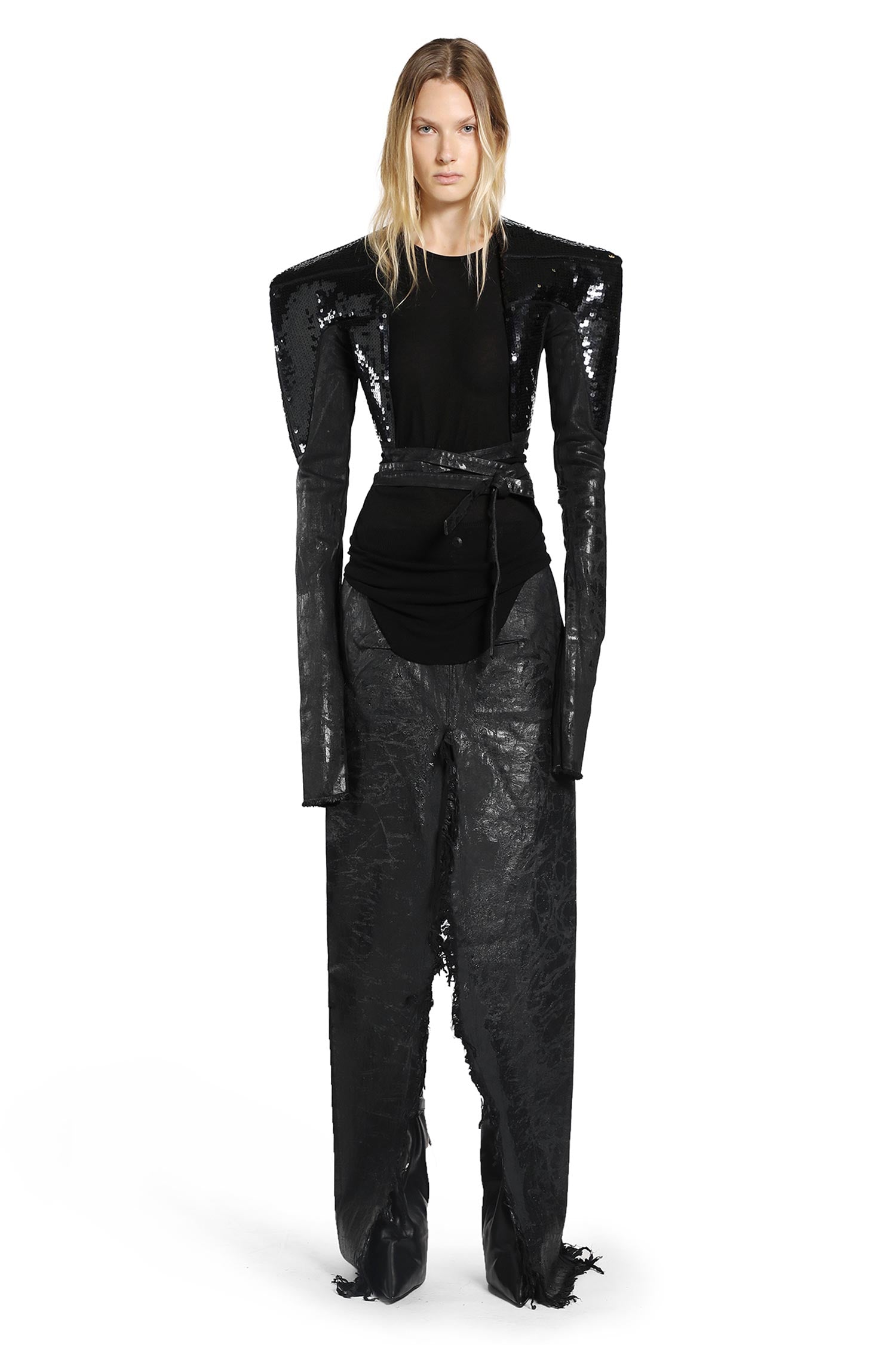RICK OWENS WOMAN BLACK JACKETS