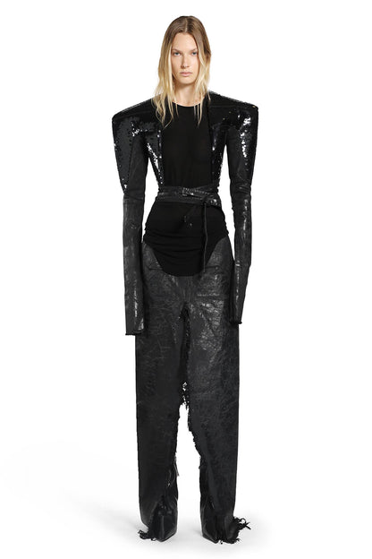 RICK OWENS WOMAN BLACK JACKETS