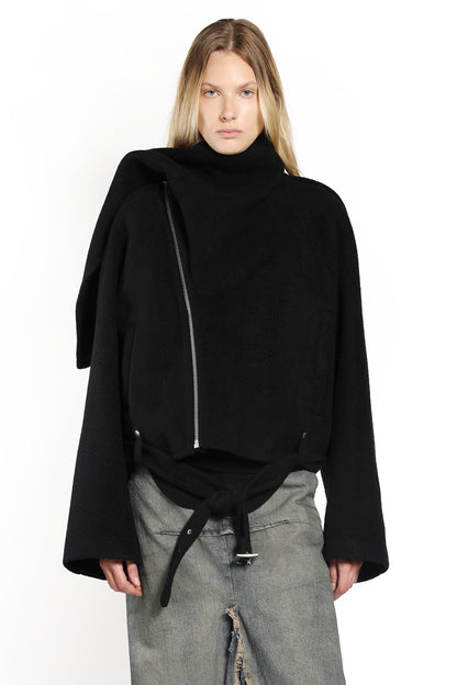 RICK OWENS WOMAN BLACK JACKETS