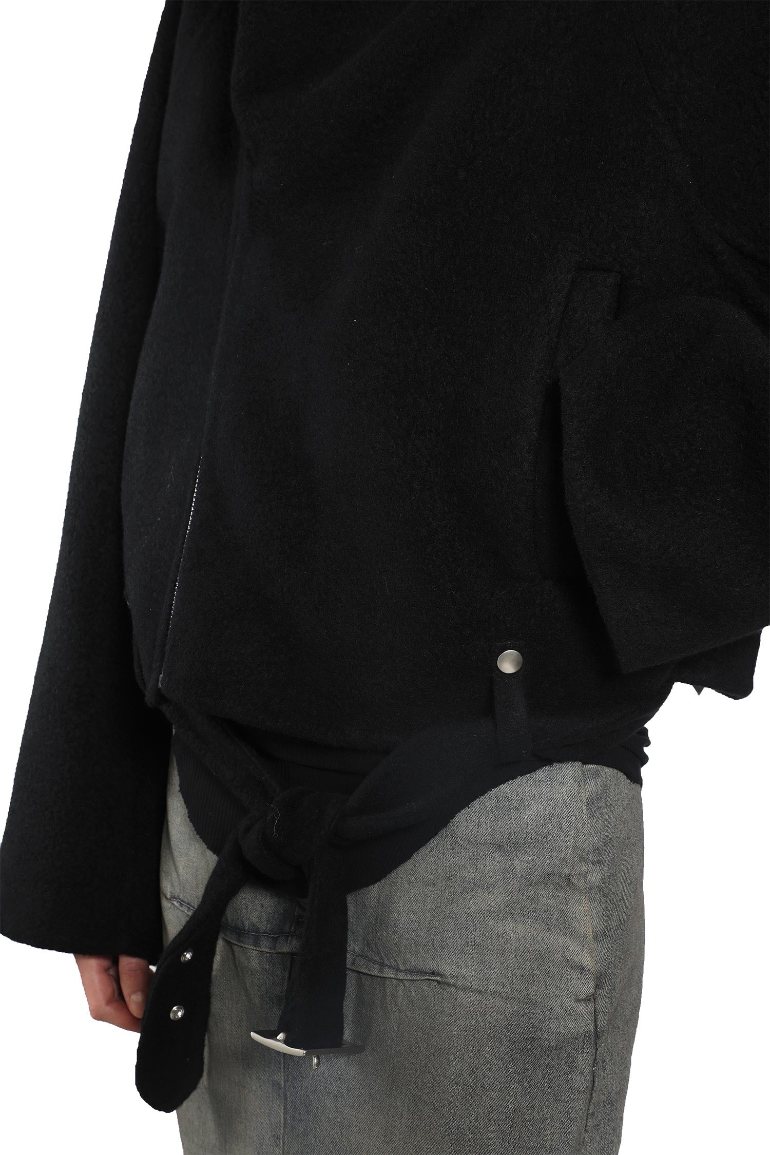RICK OWENS WOMAN BLACK JACKETS