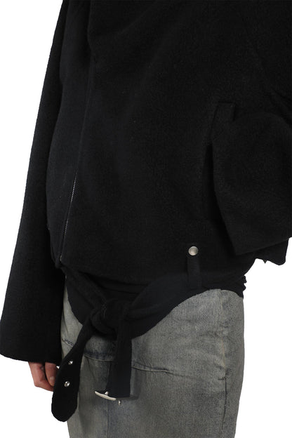 RICK OWENS WOMAN BLACK JACKETS