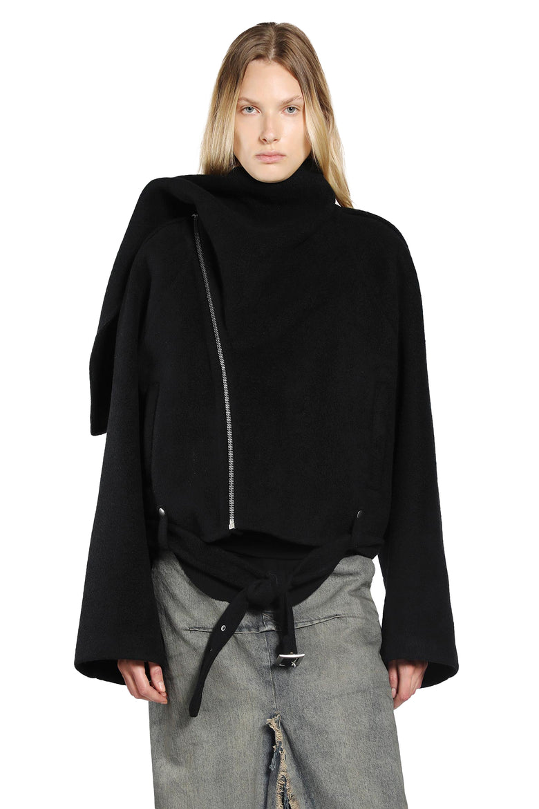 RICK OWENS WOMAN BLACK JACKETS