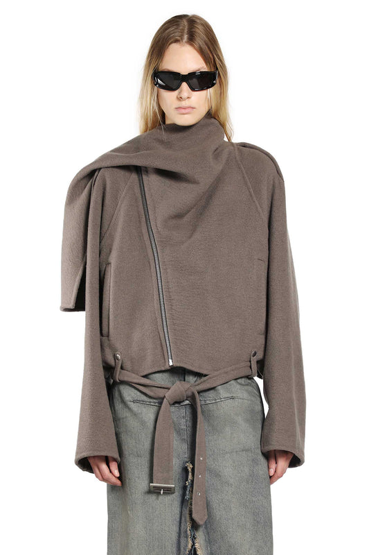 Cropped Cashmere Wool Jacket