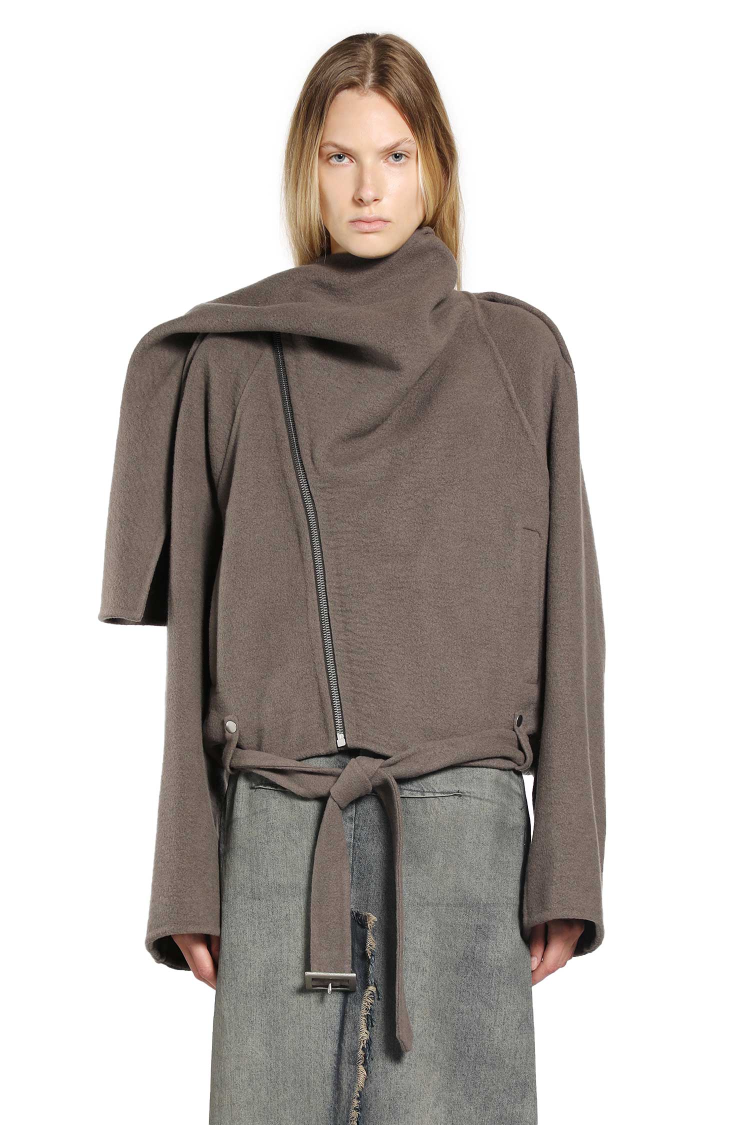 RICK OWENS WOMAN BLACK JACKETS