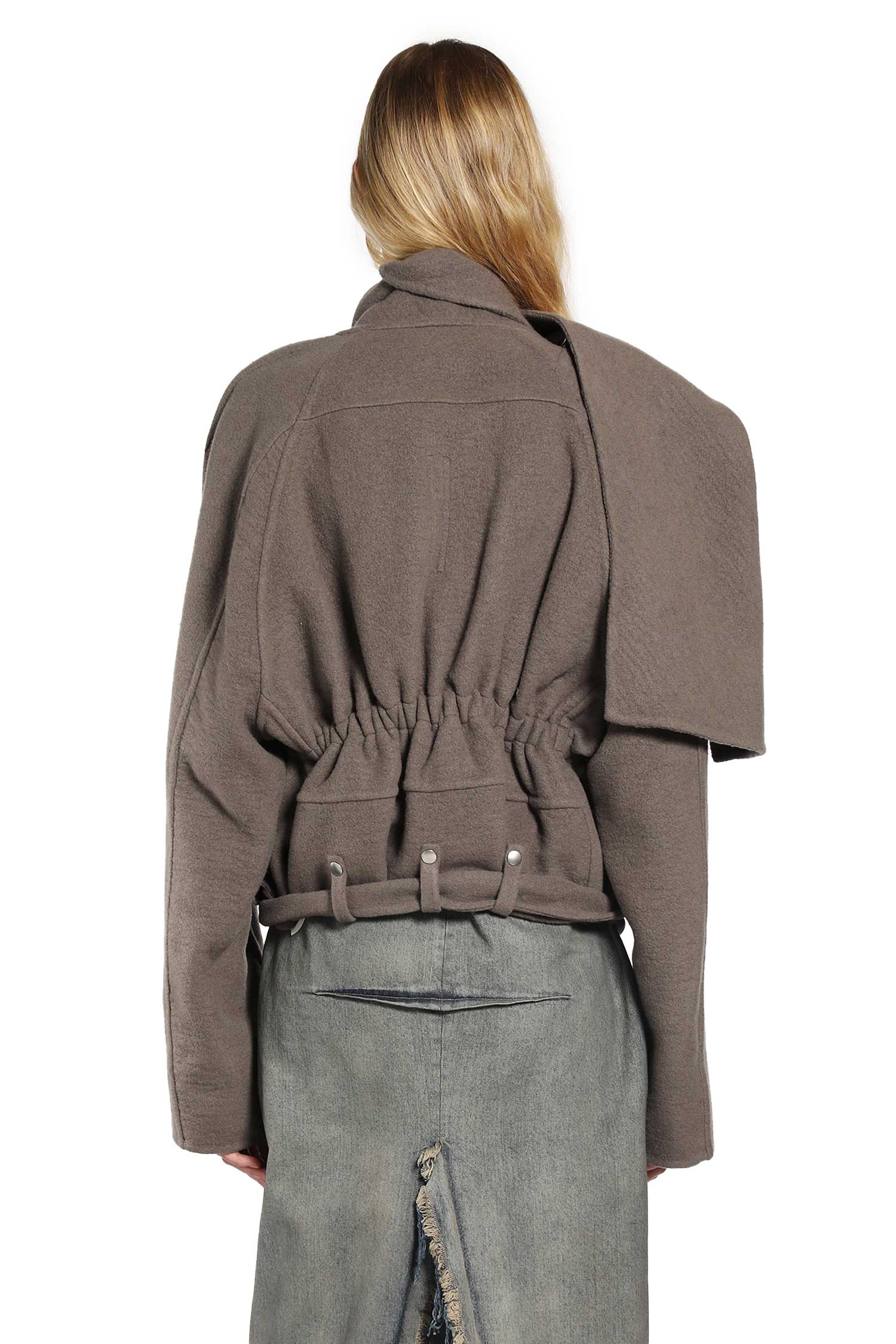 RICK OWENS WOMAN BLACK JACKETS