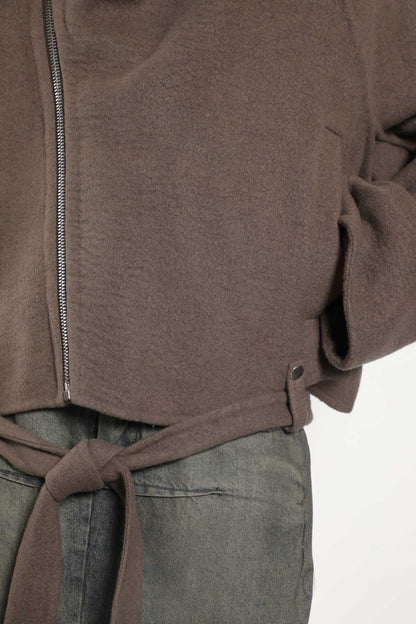 RICK OWENS WOMAN BLACK JACKETS