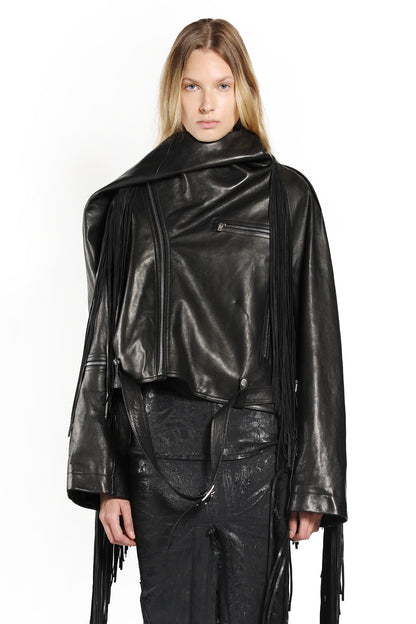 RICK OWENS WOMAN BLACK JACKETS