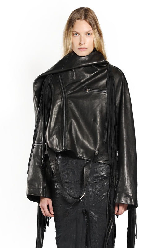 RICK OWENS WOMAN BLACK JACKETS