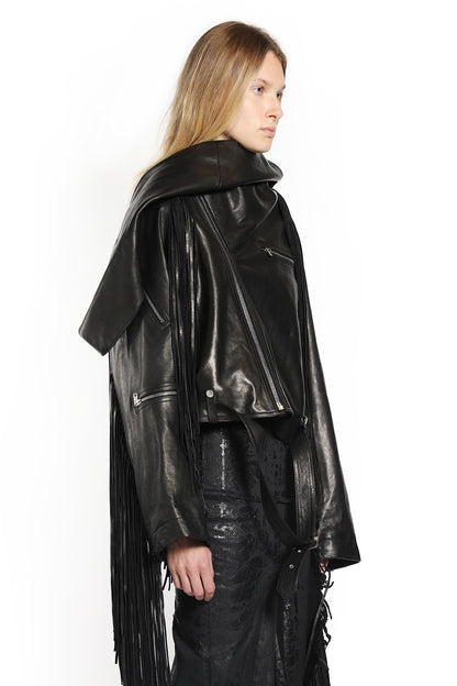 RICK OWENS WOMAN BLACK JACKETS