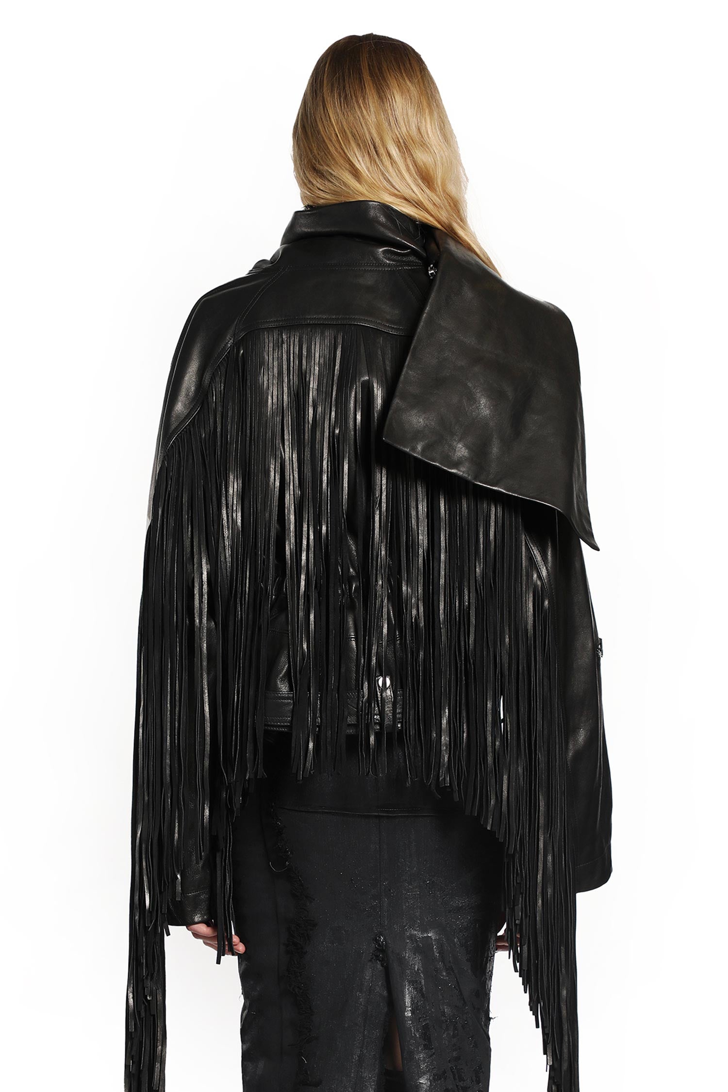 RICK OWENS WOMAN BLACK JACKETS