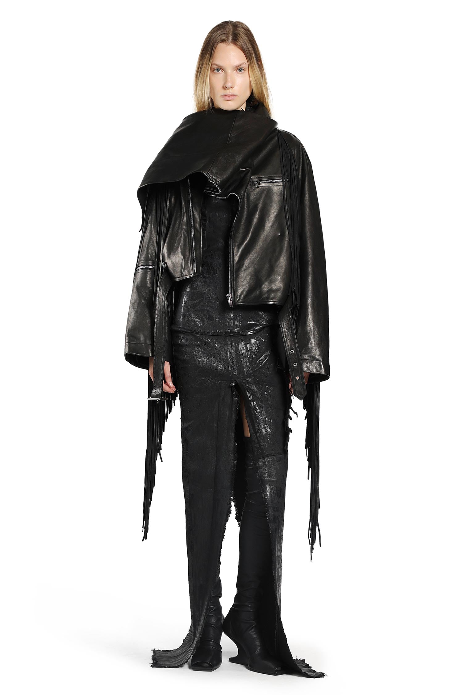 RICK OWENS WOMAN BLACK JACKETS