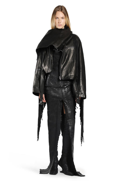 RICK OWENS WOMAN BLACK JACKETS
