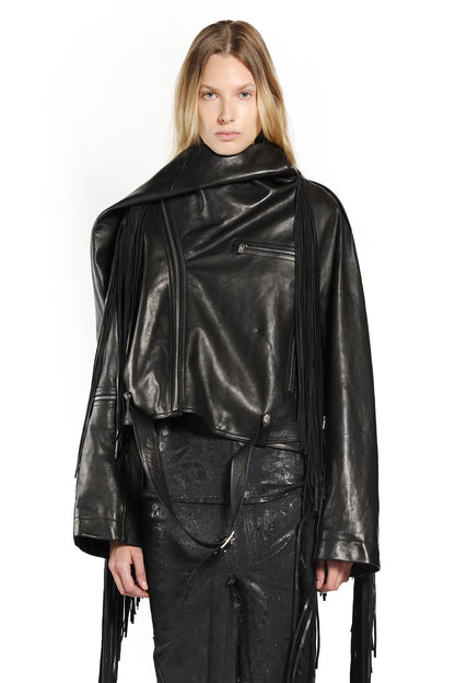RICK OWENS WOMAN BLACK JACKETS