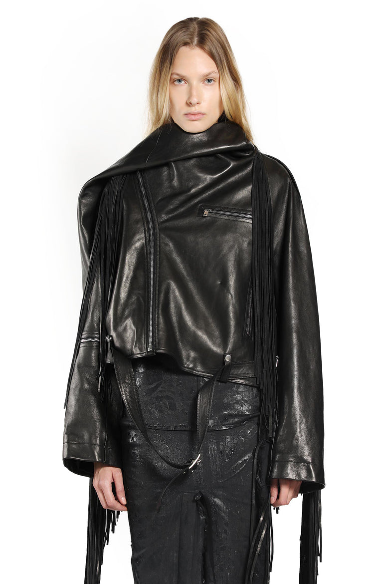 RICK OWENS WOMAN BLACK JACKETS