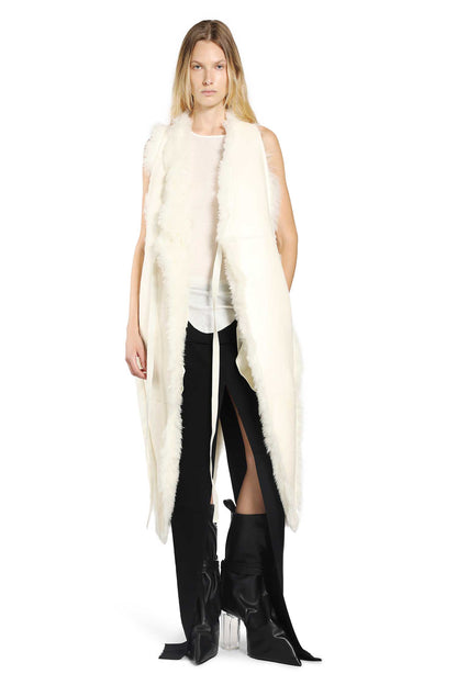 RICK OWENS WOMAN WHITE COATS