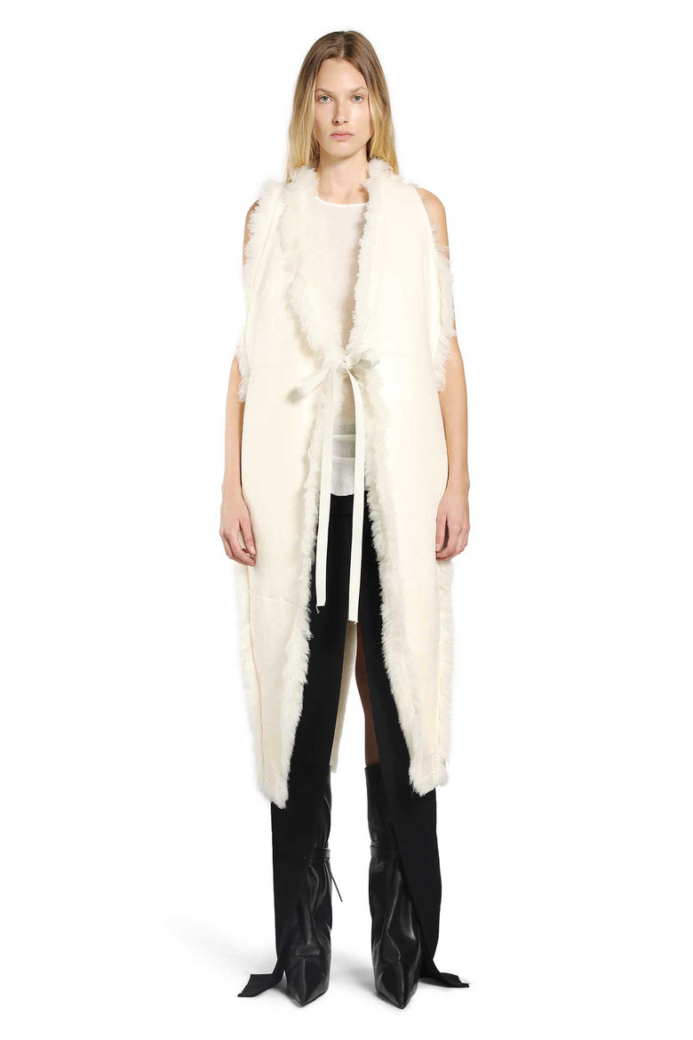 RICK OWENS WOMAN WHITE COATS