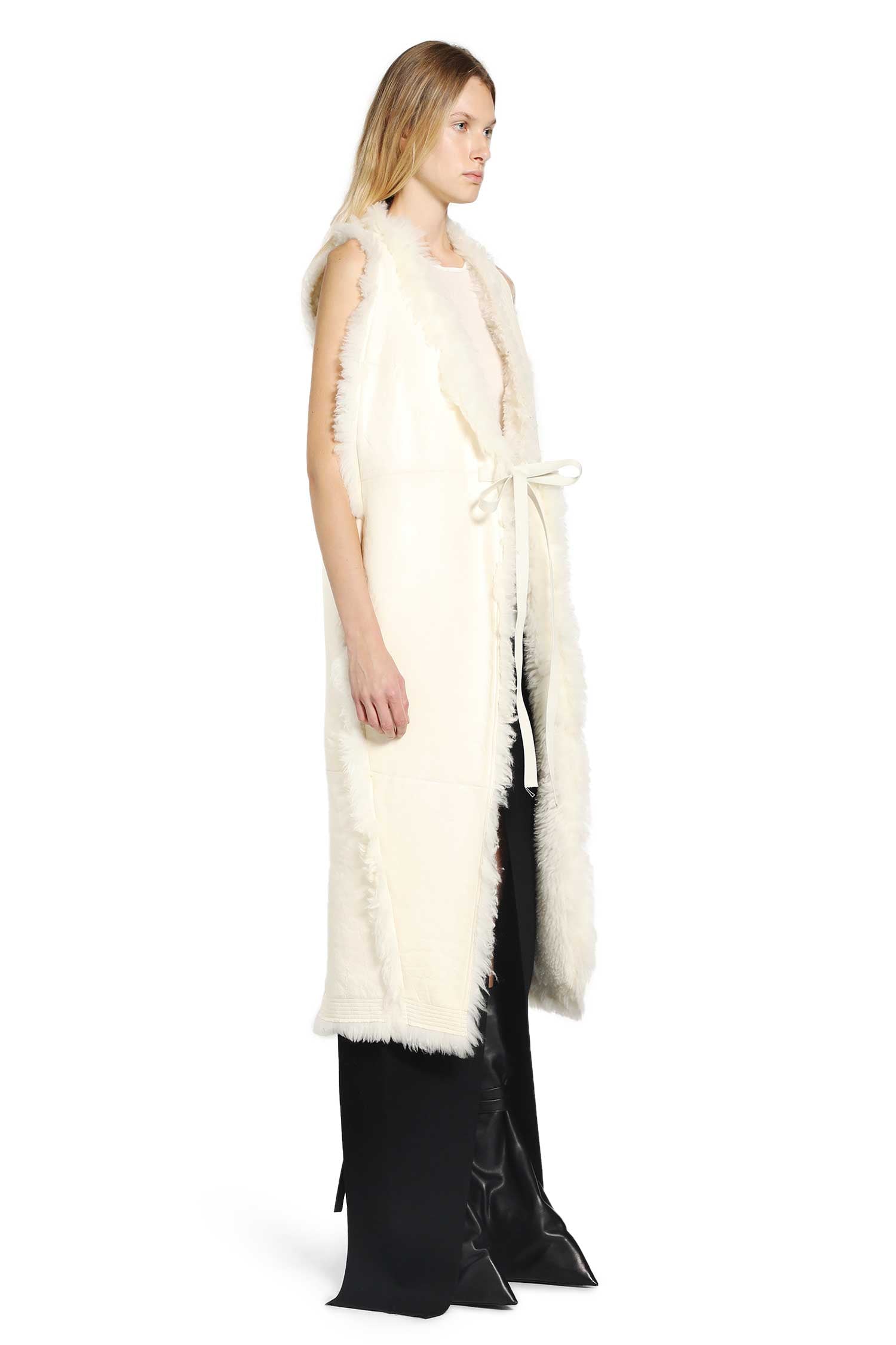 RICK OWENS WOMAN WHITE COATS