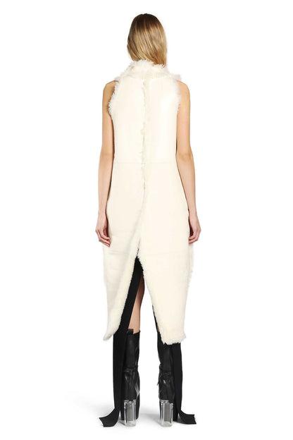 RICK OWENS WOMAN WHITE COATS