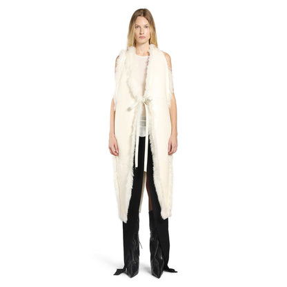 RICK OWENS WOMAN WHITE COATS