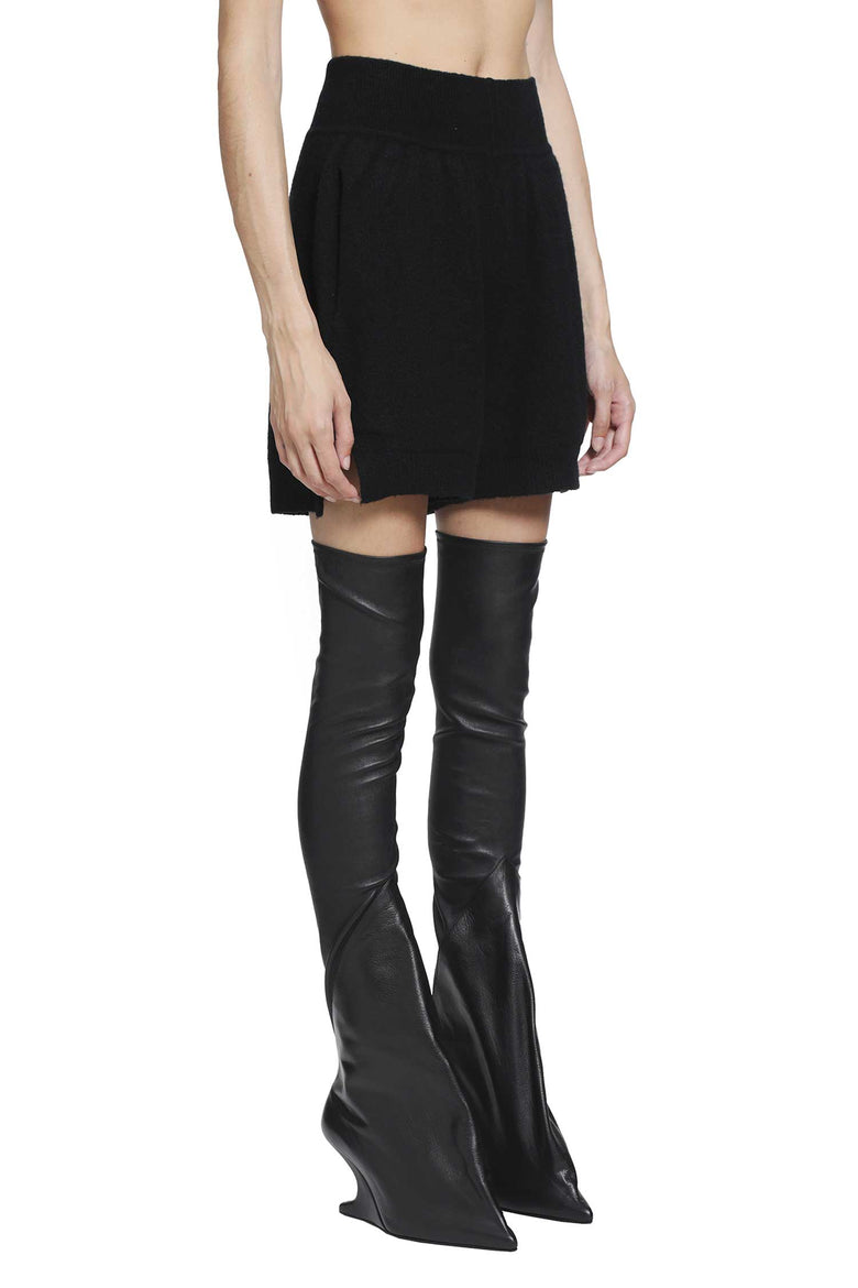 RICK OWENS Tower Shorts in Felt Cashmere woman
