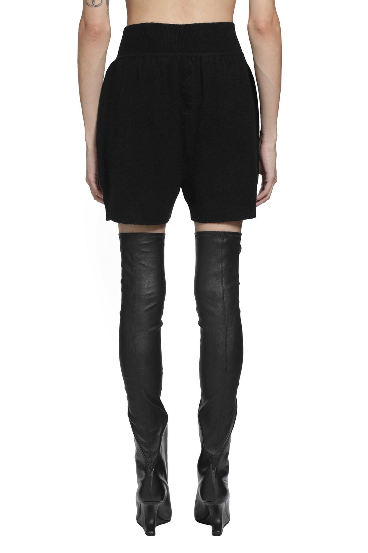 RICK OWENS Tower Shorts in Felt Cashmere woman