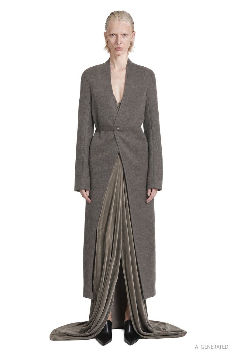 RICK OWENS Tower Lab Coat woman