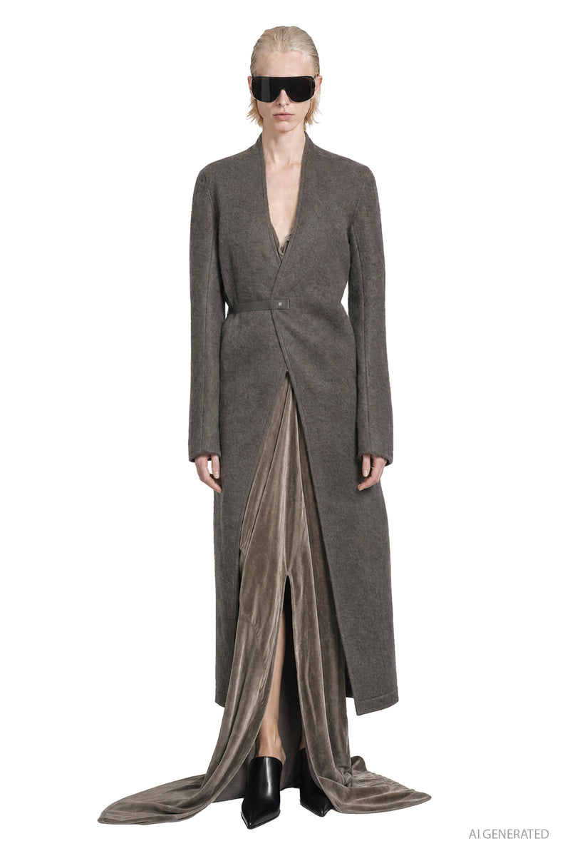 RICK OWENS Tower Lab Coat woman