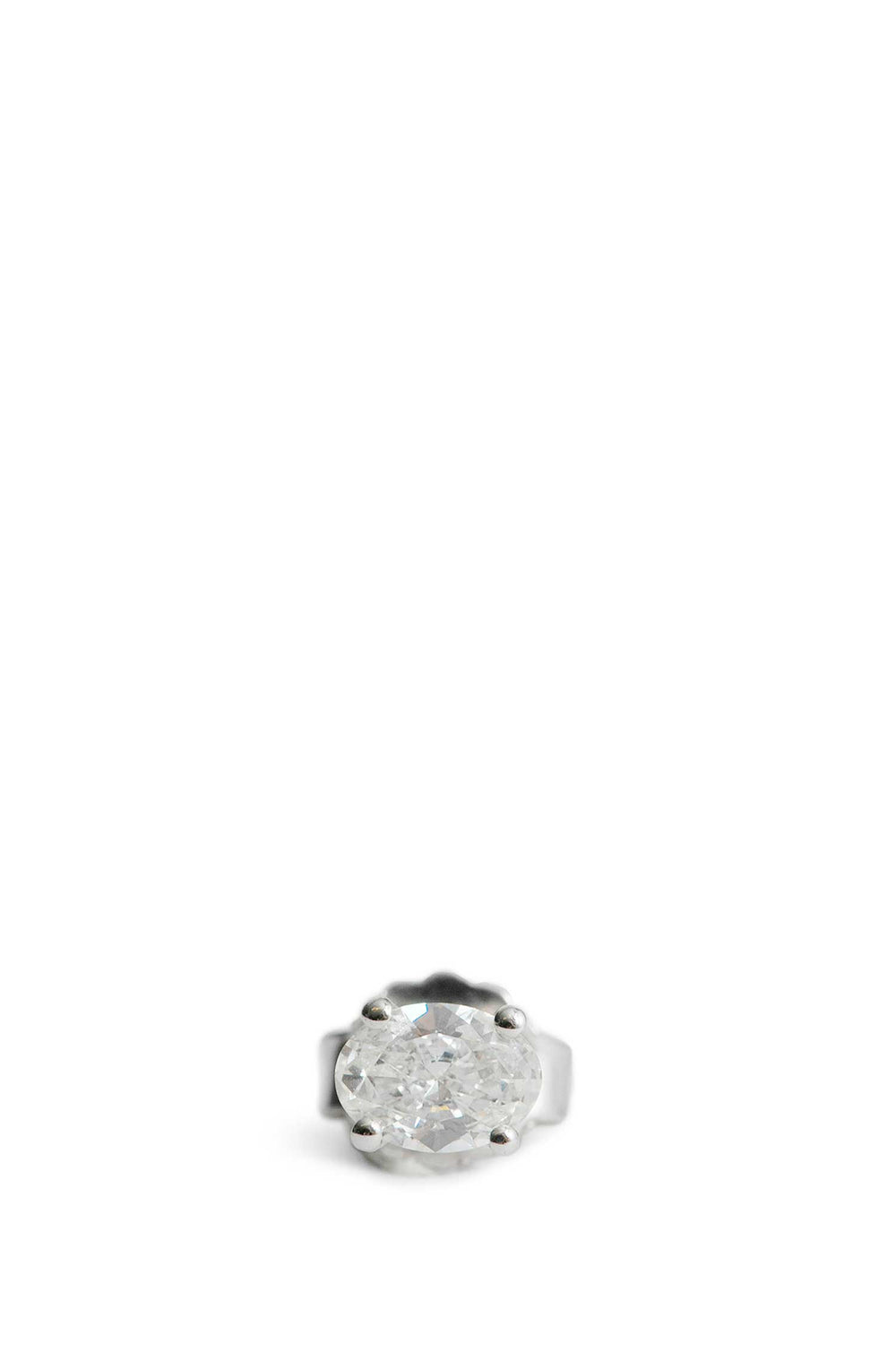BOTIER White Gold Earring With Oval Cut Diamond unisex