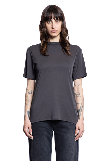 STUDIO NICHOLSON WOMAN GREY T-SHIRTS & TANK TOPS