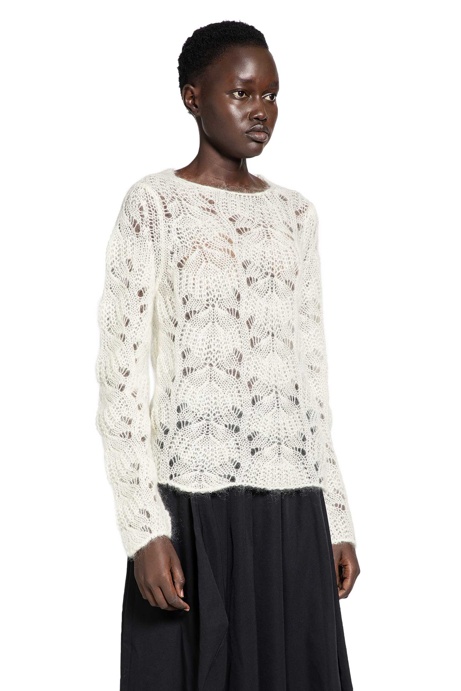 Mohair Lace Knit Sweater