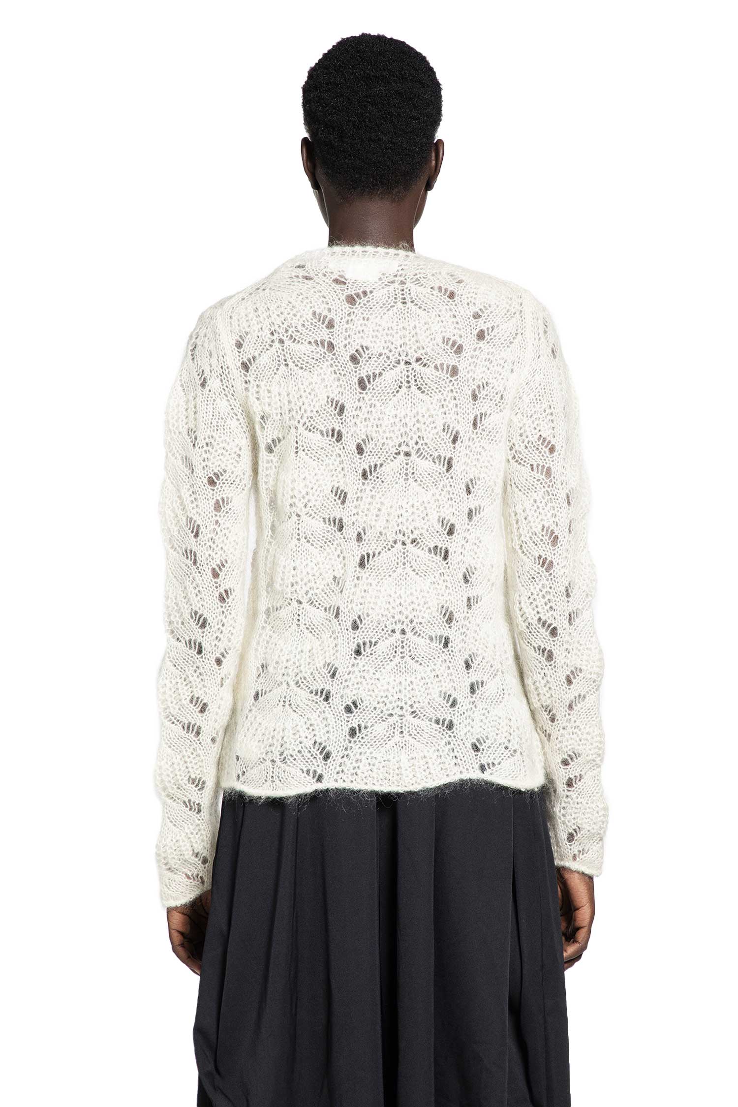 Mohair Lace Knit Sweater